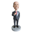 Stock Body Gadget Guys Executive on Cell Phone Male Bobblehead